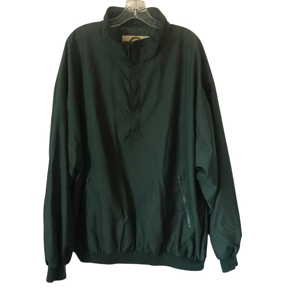 North End Jacket 2XL Mens Windbreaker Three Quarter Zip Two Front Zip Pockets